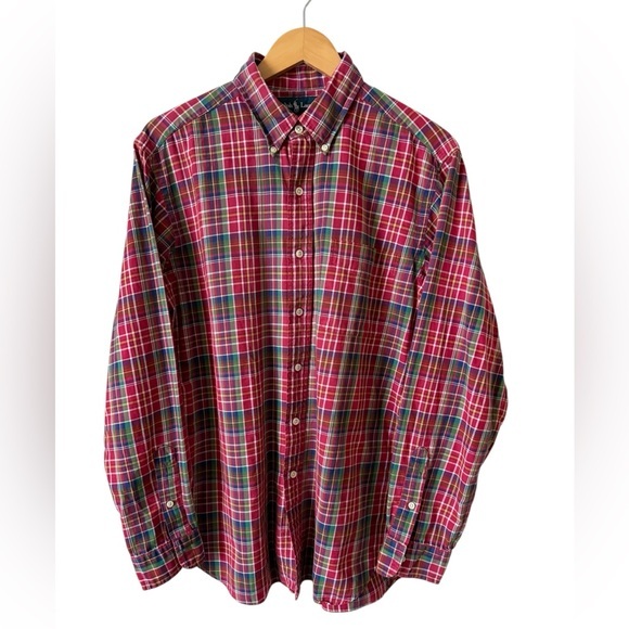 Rugby Ralph Lauren Other - Ralph Lauren‎ Classic Fit Plaid Button Down Shirt Men’s Large